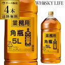 【送料無料】【ケース4本入】角瓶5L（5000ml）×4本[長S] ランキングお取り寄せ