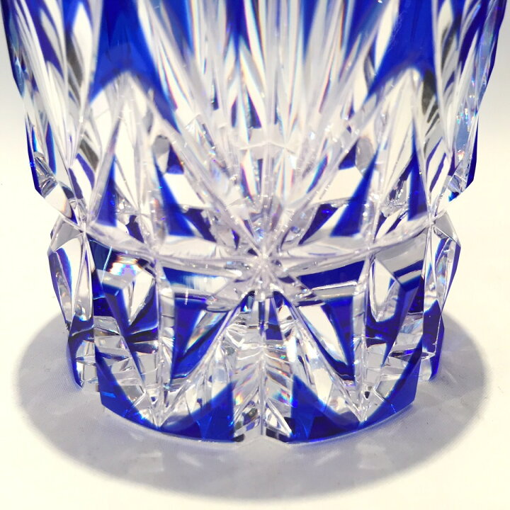 楽天市場】ホヤクリスタル ロックグラス 色被せ切子 HOYA Crystal 