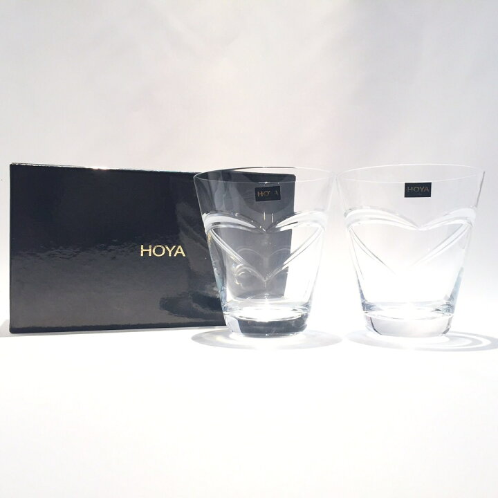 楽天市場】HOYA保谷クリスタルホヤ ペア ロックグラスHOYA CRYSTALpair 