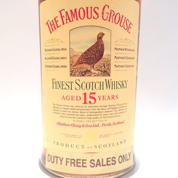 楽天市場】フェイマス グラウス 15年THE FAMOUS GROUSEAGED 15 YEARS43 