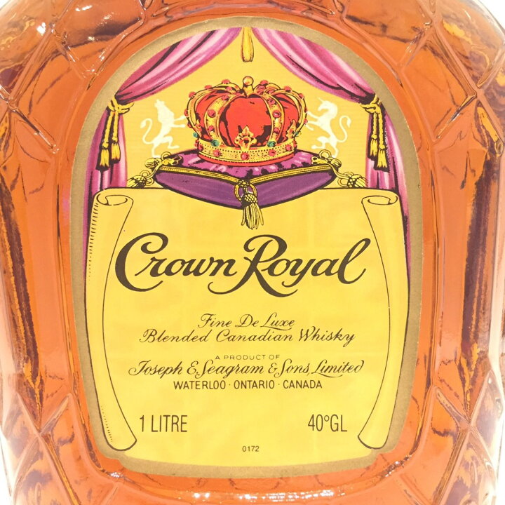 楽天市場】クラウンロイヤル 1977Crown Royal 19771LITRE / 40°G.L. 