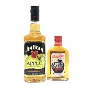 �A�b�v�� ���L���[�� 2�{�Z�b�g�W�� �r�[�� �A�b�v�� / 700ml 35�� �x�����c�F�� �A�b�v�� �o�[�{�� /200ml 28��APPLE LIQUEUR Set Of 2JIM BEAM / 70cl 35�� Berentzen APPLE BOURBON /200ml 28��