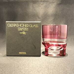 z NX^bNOX AI[ht@bVOXXv ԐF 킹/ƃTC HOYA CRYSTALROCKS GLASS AOLD FASION GLASSFUMIO SASA LIMITED EDITION / Signed Glass