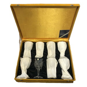 z NX^ OX Subg 8qZbgHOYA CRYSTAL SET OF 8 GOBLET GLASSES