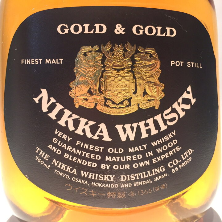 楽天市場】特級ニッカゴールド＆ゴールドNIKKAGOLD＆GOLD43％ / 760ml  