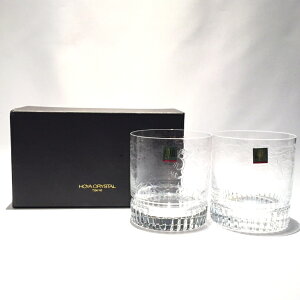 HOYAz yA bNOXHOYA CRYSTALpair rock glass