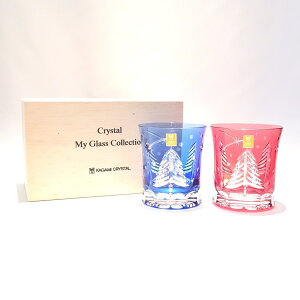 �J�K�~�N���X�^���e���N���X�^�� �y�A���b�N�O���X���Ɋ肢���h�ؔ�����KAGAMI CRYSTALpair rocks glasswith wooden box