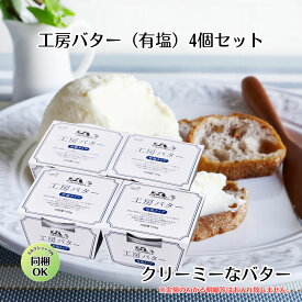 お年賀 【 国産 有塩 バター 4個 セット 】 国産 ギフト 送料無料 高級バター プレゼント 加塩 詰め合わせ お取り寄せ 個包装 butter のし 有塩バター ばたー 地球屋バターファクトリー ホワイトファーメント 群馬県