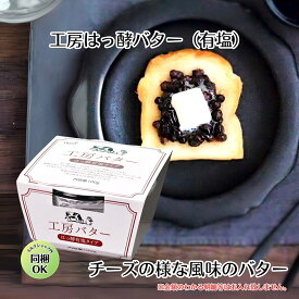 お年賀 【 工房 はっ酵 バター （有塩） 100g 】国産 発酵 バター 加塩 プレゼント お取り寄せ パン butter 有塩 食品 乳製品 国産 高級 熨斗 のし 詰め合わせ のし ギフト 有塩バター ばたー チーズ コーヒー ホワイトファーメント