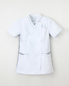 ナガイレーベン FT-4627 レディーススクラブスタイル上衣 白衣 ナースウェア 女性用 医療 看護