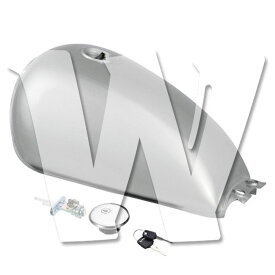 スズキ GN125 GN250 ガソリンタンク 9L 【シルバー】 塗装済 社外品 新品 タンクキャップ ガソリンコック キー付属 汎用パーツ オートバイ バイク 純正交換用
