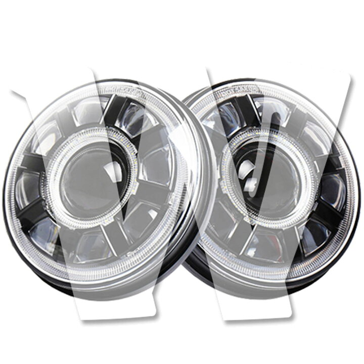 楽天市場】DOT承認 60W 7インチ LED ヘッドライト Hi.Low.DRLタイプ 