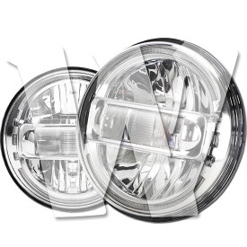 【日本仕様 車検対応】 7インチ LEDヘッドライト Hi/Low/DRL E-Mark/DOT認証 右ハンドル車用 6000K ホワイト/アンバー JK ジープ ラングラー ジムニー ランクル 日産 三菱 オートバイ 汎用