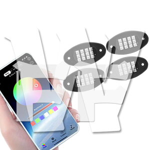X}z  RGB LED A_[Cg bNCg CgLbg A_[lI ԗp y F Av BluetoothRg[ Rt @\ ԊO Ԃ̃V[Vp h 
