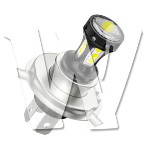 18W H4 H6 ܖʔ FFzCg LED wbhCg 12V DC ėp 6500K CSP3030`bv 1 p[c JX^ I[goC oCN
