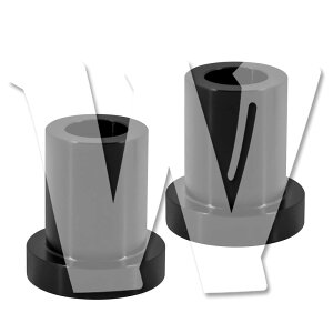 ハーレー ダビッドソン ツーリング ロードキング エレクトラグライド ストリート FLHR ソフトテール FXBB FXLR FLFB ハンドルバーライザー ブッシュ ブラック パーツ カスタム バイク オートバイ