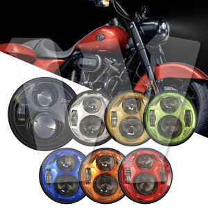 �yDOT E�}�[�N�F�؁z5.75�C���` LED�w�b�h���C�g �n�C�r�[��51W 4500LM ���[�r�[��36W 2800LM �I�X����LED���� IP67 �h�� EMC���� �n�[���[�Ή�