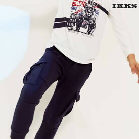 IKKS ボーイズ ストレッチカーゴパンツ キッズ XM23023（紺） パンツ 長ズボン ストレッチパンツ 男の子 子供服 110 130 160 cm【本店】