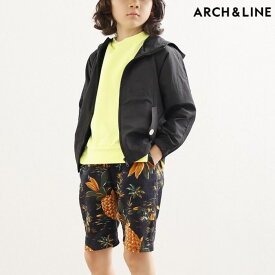 アーチアンドライン ARCH＆LINE SWIM CLOTH POKETABLE PARKA SOLID AL811901 黒／125cm キッズ アウター パーカー ジャケット ウィンドブレーカー