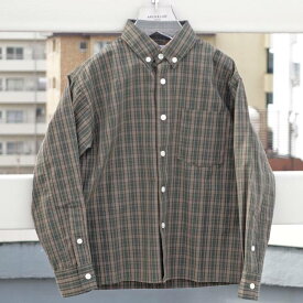 アーチアンドライン ARCH＆LINE COTTON CHECK BD SHIRT AL232102 S-L(100-135cm) スーツ 子供 シャツ キッズ 卒業式 入学式 七五三 法事 フォーマル