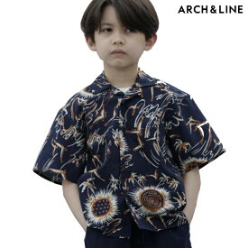 アーチアンドライン ARCH＆LINE SUMMER PRINT H/S SHIRT AL241101 半袖 シャツ キッズ ジュニア レディース 子供 セットアップ対応 新作 2024春夏