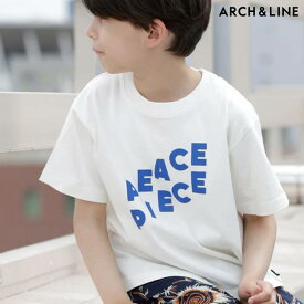 アーチアンドライン ARCH＆LINE G/D COTTON PEACE TEE AL241312 Tシャツ 半袖 ゆったりサイズ 日本製 キッズ ジュニア レディース 子供 新作 2024春夏【チャリティー】