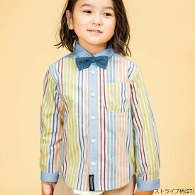 【ポイント10倍】 F.O.KIDS エフオーキッズ シャツ キッズ フォーマル 長袖 結婚式 発表会 卒業式 入学式 七五三 法事 120cm R108014 蝶ネクタイ付きシャツ