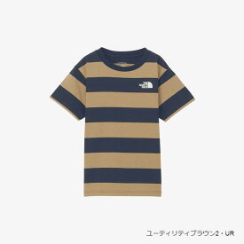 ザ・ノース・フェイス ノースフェイス Tシャツ キッズ ショートスリーブフィールドボーダーティー NTJ32321 半袖 ボーダー 子供 100 110 120 130 140 150cm 防汚加工 新作 2024春夏【本店】