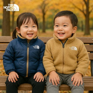 10/25【最大P5倍+500円OFFクーポン】ノースフェイス リバーシブルコージージャケット NYB82444 90cm ベビー アウター ジャケット シェルパフリース ザ・ノース・フェイス THE NORTH FACE