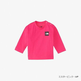 ★20%OFF★ ザ・ノース・フェイス ノースフェイス Tシャツ ベビー ロングスリーブスモールスクエアロゴティー NTB32357 80 90cm 長袖 ロンT 子供 セール【本店／藤崎】