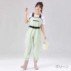 レディース用レインブーツ ウェーダー チェストハイ お釣り 潮干狩り 水遊び ウェーダー 胴付長靴 防水 滑り止め 田んぼ 水場仕事 漁業 オールインワン 水産 渓流 アウトドア