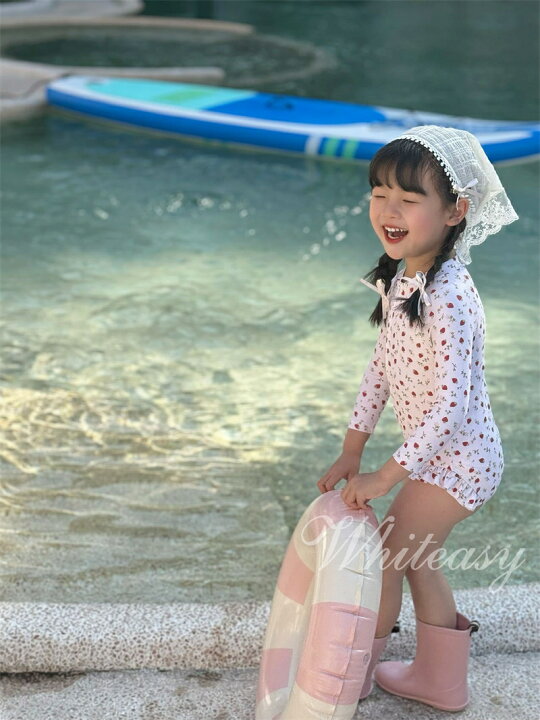 楽天市場】ベビー 水着 女の子 オールインワン おしゃれ 裾フリフ 女児 