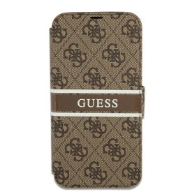 GUESS公式ライセンス ポケット付きモノグラム手帳型ケースiPhone13ProPRO用 カード カード収納 端末保護 スマホケース マグネット スマートフォン