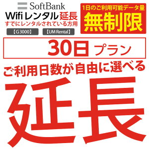 【レンタル】 【タイムセール】 wifi レンタル 延長 無制限プラン 30日 モバイル wifi ルーター レンタル モバイルルーター レンタル 延長プラン 【 gwifi wifiルーター モバイルwifi 激安 】【レンタル】