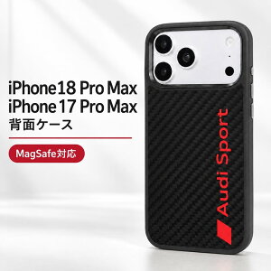 iPhone 18 Pro Max �P�[�X �u���b�N Audi �A�E�f�B iPhone 17 Pro Max ���A���J�[�{�� MagSafe �Ή� ���C�����X�[�d �Ή� �ϏՌ� �������C�Z���X PC TPU �}�C�N���t�@�C�o�[ ���� AUS-TPUPCMIP18PM-R8/D2-BK �I�[�v��