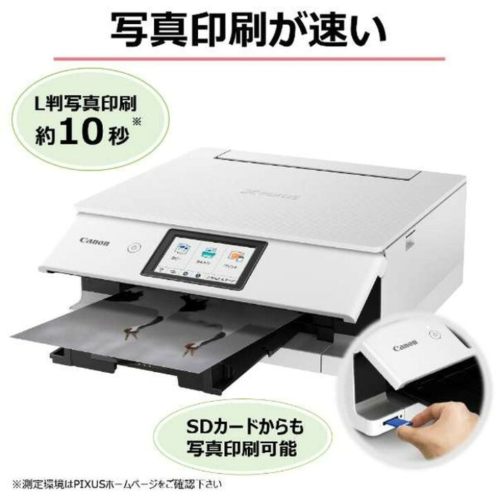 楽天市場】キヤノン CANON PIXUSTS8630WH カラーインクジェット複合機 