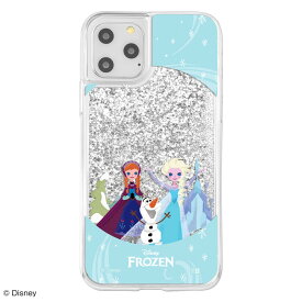 iPhone11 Pro カバー ケース 耐衝撃 衝撃に強い 保護 ラメ入り グリッター キラキラ 流れる ラメ 動く 液体 かわいい おしゃれ スマホケース アイフォン アナ 雪の女王 クリア