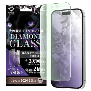 iPhone 16 Pro ガラスフィルム ブルーライトカット iPhone16Pro フィルム ガラス 10H さらさら アンチグレア アイフォン 16プロ 16Pro 保護フィルム 指紋防止