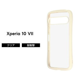 Xperia 10 VII ケース クリア 耐衝撃 Xperia10VII docomo エクスペリア10VII エクスペリア テン マークセブン シンプル 透明 背面クリア フレームカラー ブラック おしゃれ カメラ保護 レンズ保護 カバー ハイブリッド スマホケース スマホカバー