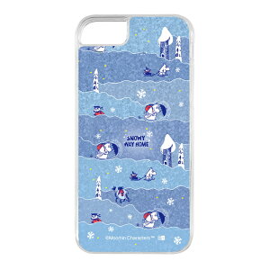 iPhone SE2 ケース ムーミン かわいい iPhone8 iPhone7 リトルミイ ニブリング おしゃれ キャラクター moomin 北欧 透明 クリア クリアケース キラキラ ラメ グリッターケース カメラ保護 レンズ保護