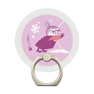 スマホリング リトルミイ ムーミン キャラクター かわいい おしゃれ マグネット 着脱簡単 リング moomin 北欧 スマホ マグネットシール スタンド 360度回転 持ちやすい 強力 磁石 取り外せる シ