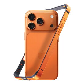 iPhone 17 Pro ケース バンパー アルミ iPhone17Pro アイフォン17プロ 耐衝撃 軽量 スリム アルミフレーム オレンジ MagSafe 使用可能 頑丈 枠 サイドバンパー 一体化 端末カラー 端末色 おしゃれ かわいい 人気 簡単装着 操作性 カバー スマホカバー スマホケース