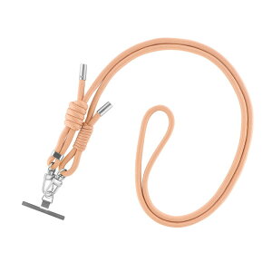 ショルダーストラップ ピンク ステンレスシート 2WAY 肩掛け 首掛け iPhone Android スマホ ストラップ 落下防止