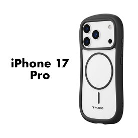 iPhone17Pro ケース ViAMO mag ダークグレー 耐衝撃 ハイブリッドケース MagSafe対応 マグネット搭載 TPU ポリカーボネート ラウンドデザイン 持ちやすい レンズ保護 ストラップホール付き ショルダーストラップ対応 スマホケース カバー おしゃれ 韓国 シンプル 人気
