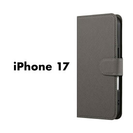 iPhone17 ケース 手帳型 Twoal 4Card Belt ダークグレー カード収納 4枚 大容量 薄型 スリム マグネットベルト スタンド機能 耐衝撃 TPU サフィアーノ調 ストラップホール付き スマホケース カバー アイフォン17 おしゃれ メンズ レディース シンプル おすすめ 人気