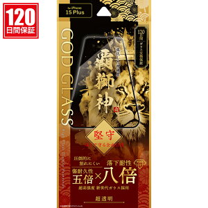 iPhone15Plus KXtB Tt@CAR[eBO Sʕی X[p[NA tی V[gtB ACtH15vX GOD GLASS e_