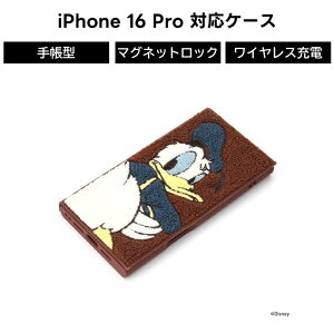 iPhone 16 Pro iPhone 16Pro ケース ドナルド 手帳型 iPhone16Pro カバー ディズニー ドナルドダック 手帳型ケース アイフォン16プロ クリア フリップケース スマホケース 透明 カード収納 ポケット付き