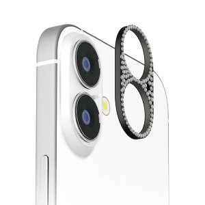 iPhone 16 / 16 Plus 2��J�����p �J���������Y�t���[�� [���C���X�g�[��/�u���b�N] PGA PG-24ALGD06BK