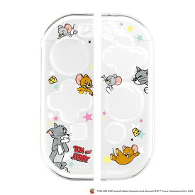 Switch コントローラー カバー トムとジェリー ワーナー PGA ソフトカバー TPU クリア Joy-Con ジョイコン 対応 有機ELモデル 兼用 保護カバー キズ防止 衝撃吸収 装着したままドックOK PG-WJC01TAJ スイッチ 任天堂 Nintendo 送料無料