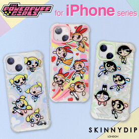 iPhone15 iPhone14 iPhone13 ケース パワーパフガールズ かわいい 耐衝撃 クリア ラメ キラキラ iPhone15Pro iPhone15ProMax iPhone14Pro iPhone13Pro カバー キャラクター ソフト ソフトケース 衝撃吸収 パワパフ SKINNYDIP スキニーディップ おしゃれ